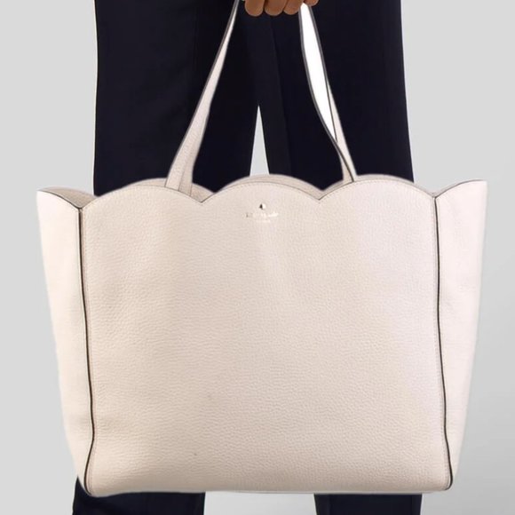 Kate Spade Leewood Place Scallop Tote Shoulder Bag Purse - Picture 2 of 9